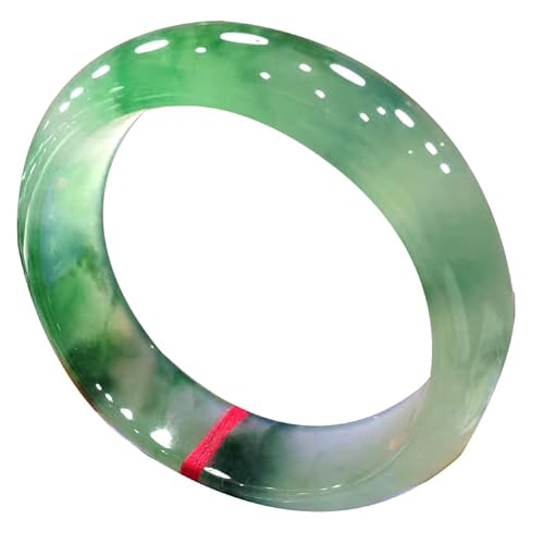 ZYOQYG Natürlicher Jade Armreif Armband Damen Echte Positive Energie Floating grün Jade Armband Transparent (54) von ZYOQYG