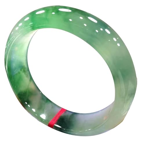 ZYOQYG Natürlicher Jade Armreif Armband Damen Echte Positive Energie Floating grün Jade Armband Transparent (62) von ZYOQYG