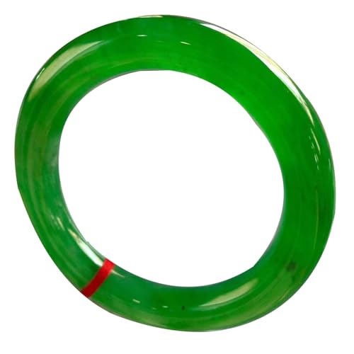 ZYOQYG Natürlicher Jade Armreif Armband Damen Echte grüne Runde Jade Armband für Noble Consort Geschenk für Mutter (54) von ZYOQYG
