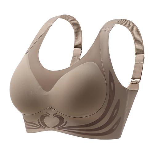 Bügelloser Top Stütz BH Keine Schlaffen Brüste Mehr, Lifting Anti-Sagging Wireless Adjustable Seamless Bra Große Damenbrüste zeigen kleine Brüste volle Körbchen dünner nahtloser BH von ZYPAINIY