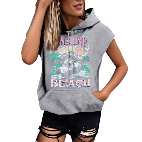 Hoodie Damen Kurzarm Einfarbig Kapuzenpullover Modische Sweatshirt Mit Kapuze Locker Kapuzenpulli Plus Size Hoody Oberteile Bequem Baumwolle Bluse Sommer Klassisch Tops Sportshirt Sommershirts von ZYPAINIY