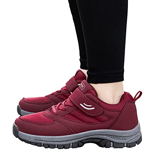 Sportschuhe Damen Schwarz Weiße Sohle Wanderschuhe Wasserfest Grobe Sohle Freizeitschuhe Mit Klettverschluss Plateau Laufschuhe Stoff Atmungsaktiv Turnschuhe Für Trekking Workout Breite Sportschuhe Sportschuhe Damen Schwarz Weiße Sohle Wanderschuhe Wasserfest Grobe Sohle Freizeitschuhe Mit Klettverschluss Plateau Laufschuhe Stoff Atmungsaktiv Turnschuhe Für Trekking Workout Breite Sportschuhe von ZYPAINIY