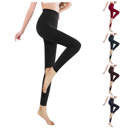 ZYPAINIY Leggings Damen im Winter High Waist Thermohose Gefütterte Thermoleggins Warm Blickdicht für Sport Leggings Mit Fleece Verdickte Plüsch Dicke Blickdichte High Waist Leggins Warm Winter von ZYPAINIY