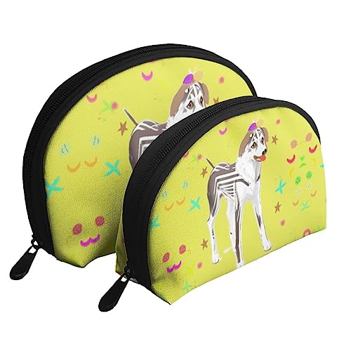 Cartoon Grau Und Weiß Hund Tragbare Taschen Clutch Beutel,Mutter Und Kind Aufbewahrungstasche,Shell Form Münze Große Kapazität Geldbörse Lagerung Für Kosmetik,Kleine Alltagsgegenstände, von ZYVIA