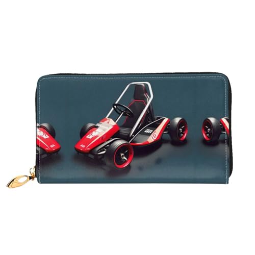 ZYVIA Mini Kart Modische Doppelseitig Bedruckte Leder Lange Brieftasche Multifunktions Damen Geldbörse Kunstleder Große Kapazität Weich, Schwarz , Einheitsgröße von ZYVIA