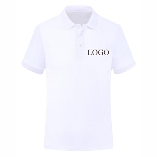 Benutzerdefinierte Ihr Eigenes Design Foto/Logo/Text T Shirt Sommer Kurzarm Polo Shirt Firma Gruppe Männer Frauen Atmungsaktiv Personalisierte Tshirt Color1,S von ZYWEHC