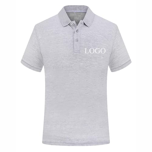 Benutzerdefinierte Ihr Eigenes Design Foto/Logo/Text T Shirt Sommer Kurzarm Polo Shirt Firma Gruppe Männer Frauen Atmungsaktiv Personalisierte Tshirt Color2,M von ZYWEHC