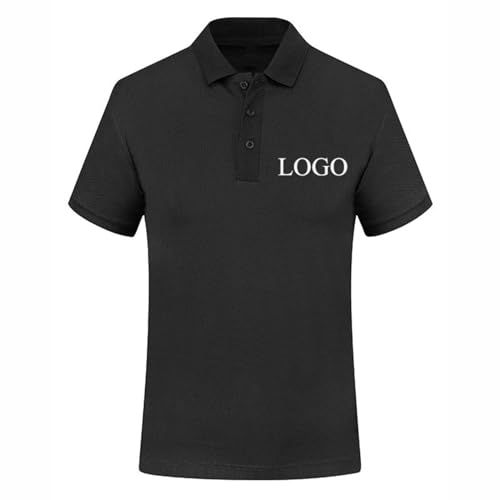 Benutzerdefinierte Ihr Eigenes Design Foto/Logo/Text T Shirt Sommer Kurzarm Polo Shirt Firma Gruppe Männer Frauen Atmungsaktiv Personalisierte Tshirt Color4,XXL von ZYWEHC