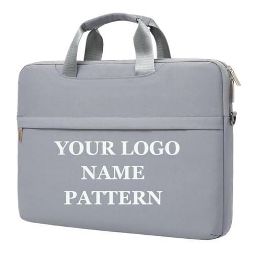 Benutzerdefinierte Logo Laptoptasche 13,3/14/15,6 Zoll Computer Schutzhülle Handtasche Tragbare Aktentasche Arbeitstasche Gedruckt Foto Name Muster Color1,40.5 * 3 * 30cm von ZYWEHC