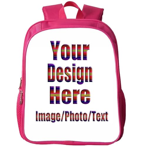 Benutzerdefinierte Schultasche Kindergarten 13 Zoll Umhängetasche 2-5 Jahre Alt Mädchen Rucksack DIY Cartoon Ihr Eigenes Design Schultasche Büchertasche Geschenk Color1,35 * 26 * 15cm von ZYWEHC