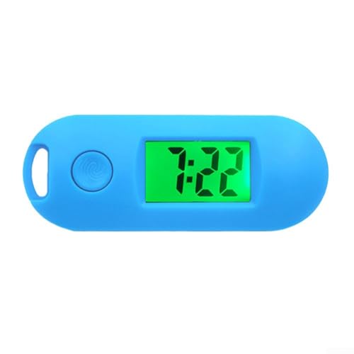 ZYWUOY Kompakte elektronische Armbanduhr mit Schlüsselanhänger für Studenten, mit Timer und Datumsanzeige, blau von ZYWUOY