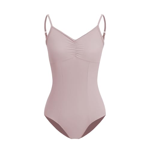 ZYXWVU Ballett Trikot Damen Ärmellos Rückenfrei Ballett Body Tanzbody Damen, C20-Rosa,M von ZYXWVU