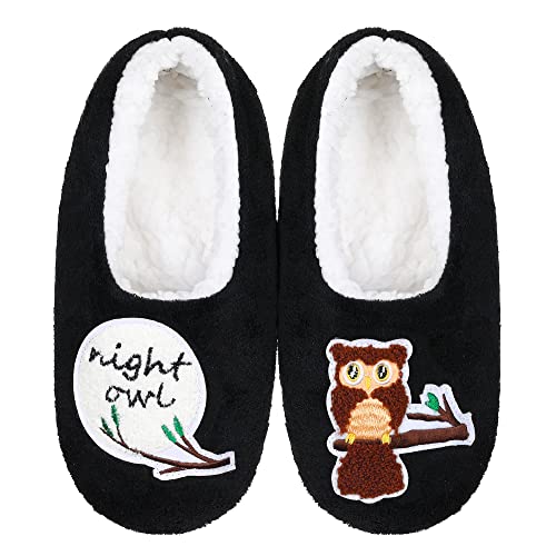 ZYZX Tier Hausschuhsocken für Damen mit Antirutsch-Sohle Winter Warme Weiche Lustige Niedlich Kuschel Hausschuhe Sherpa lining Flauschig Stoppersocken Geschenke Haussocken von ZYZX