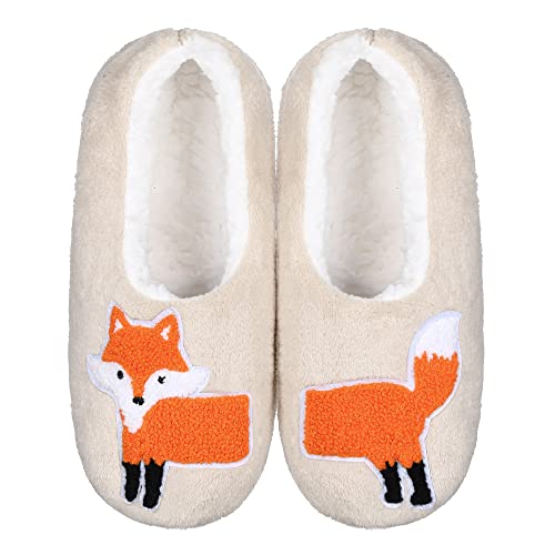 ZYZX Tier Hausschuhsocken für Damen mit Antirutsch-Sohle Winter Warme Weiche Lustige Niedlich Kuschel Hausschuhe Sherpa lining Flauschig Stoppersocken Geschenke Haussocken von ZYZX