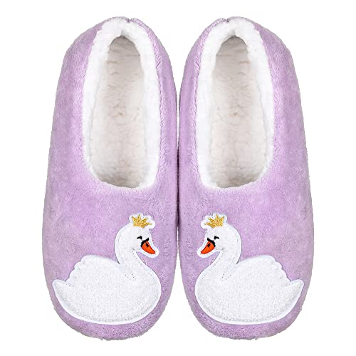 ZYZX Tier Hausschuhsocken für Damen mit Antirutsch-Sohle Winter Warme Weiche Lustige Niedlich Kuschel Hausschuhe Sherpa lining Flauschig Stoppersocken Geschenke Haussocken von ZYZX