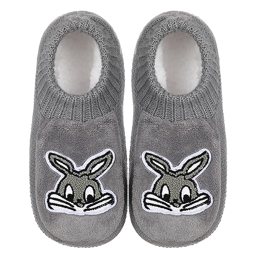 ZYZX Tier Haussocken für Damen mit Antirutsch-Sohle Winter Warme Strick Hausschuhe Lustige Flauschig Hausschuhsocken Bequem Weiche Stoppersocken Sherpa Fleece Kuschelsocken Geschenke von ZYZX