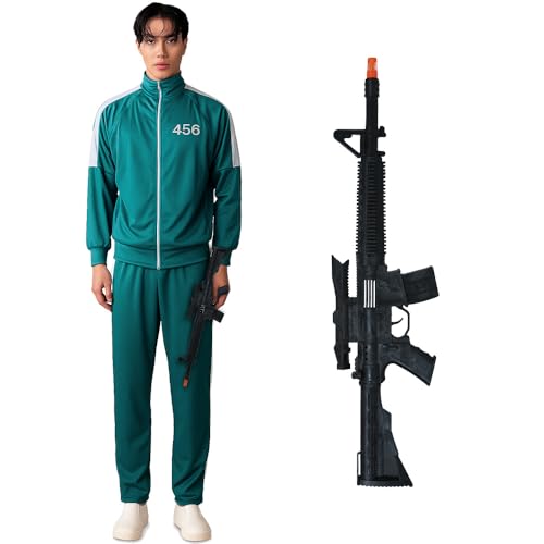 ZZ DISFRAZZES Trainingsanzug für Herren, Grün, Set für Tintenfisch und Karneval, grünes Set mit Zubehör für Party, Halloween und Karneval, grün, Small ZZ DISFRAZZES Trainingsanzug für Herren, Grün, Set für Tintenfisch und Karneval, grünes Set mit Zubehör für Party, Halloween und Karneval, grün, Small von ZZ DISFRAZZES