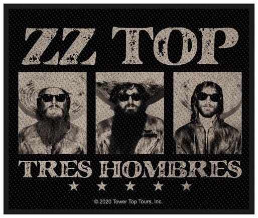 ZZ Top Patch - Tres hombres - schwarz/grau  - Lizenziertes Merchandise! von ZZ Top