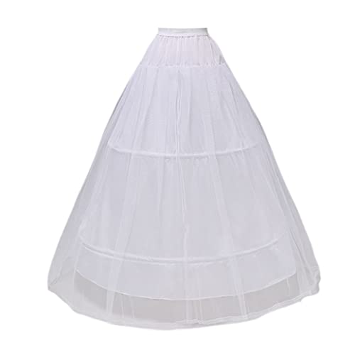 ZZALLL2 Reifen 1-lagiger Garnrock Braut Braut Brautkleid Unterstützung Petticoat Frauen Kostüm Röcke Futter Liner von ZZALLL