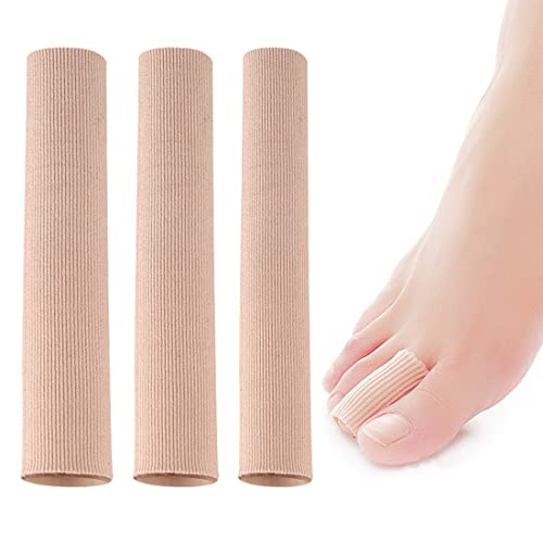 3 Stück Silikon Zehenschutz Toe Cushion Tube Schneidbar Schlauchbandage Soft Gel Fingerschutz Zehenkappen Pad für Corns Remover Callus Kissen 3 Größen von ZZHBOO