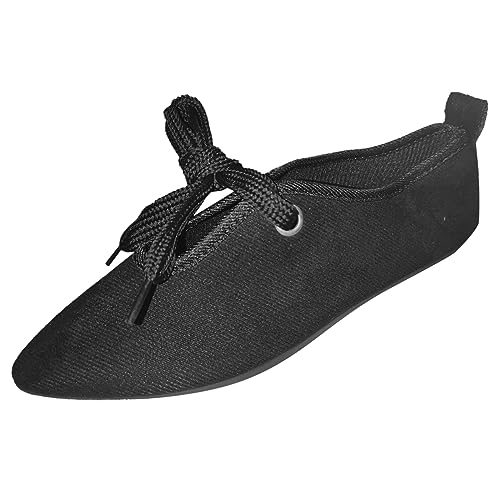 Ballerinas Damen Spitze Ballerina Schuhe Damen Bequem Flache Schuhe für Damen Elegant Spitze Damen Ballerinas Slip On Knit Kleid Schuhe Pumps Schuhe Runde Zehe von ZZHZGZ