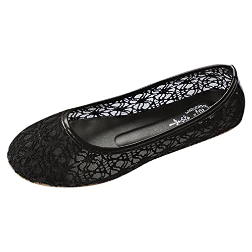 Glitzer Ballerinas Damen Damen Ballerina Bequeme Flache Pumps Damen Damen Klassische Ballerinas Profilsohle Glänzende Paillette Flach Ballerinas Damen Elegant von ZZHZGZ