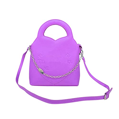 Umhängetaschen Damen Crossbody Bag 2023 Damen Taschen Trendy Fashion Drawstring Lady Bag Border Casual Brief Handtasche Crossbody (Purple, One Size) von ZZHZGZ