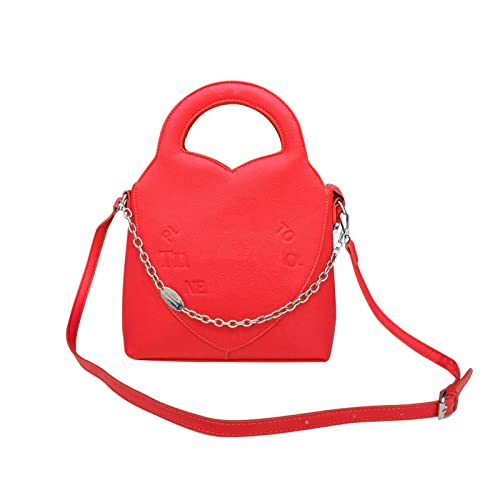 Umhängetaschen Damen Crossbody Bag 2023 Damen Taschen Trendy Fashion Drawstring Lady Bag Border Casual Brief Handtasche Crossbody (Red, One Size) von ZZHZGZ