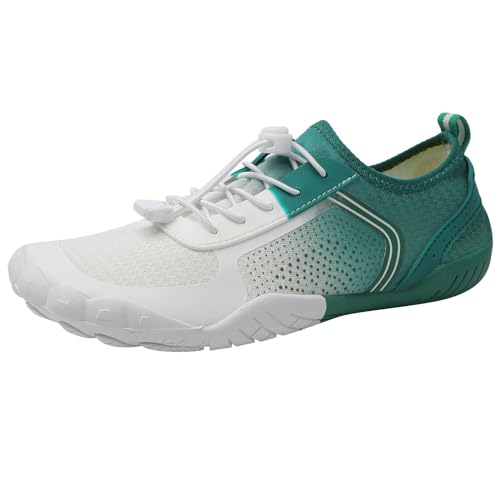ZZHZGZ Barfussschuhe Damen Outdoor Wasserdicht Leicht Wasserschuhe rutschfest Sommer Schwimmschuhe Herren Atmungsaktiv Barfussschuhe Damen Sommer Weiss Wasserschuhe Damen 39 Weiss von ZZHZGZ