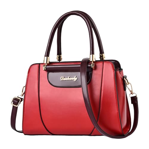 ZZHZGZ Damen Handtasche Umhängetasche Beliebte lässige Umhängetasche für Damen, ethnische Quaste, Sling-Handtasche (Red, One Size) von ZZHZGZ