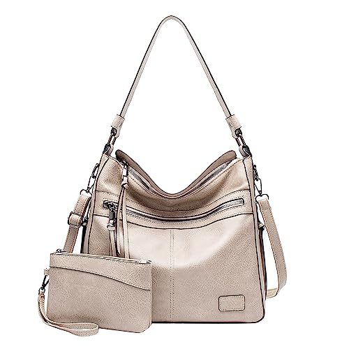 ZZHZGZ Damen Tote Bag Handtasche Außenhandelstaschen 2023 Damentaschen in Europa den Vereinigten Staaten Handheld-Umhängetasche Mode-Mutterpaket (Beige, One Size) von ZZHZGZ