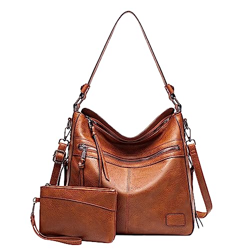ZZHZGZ Damen Tote Bag Handtasche Außenhandelstaschen 2023 Damentaschen in Europa den Vereinigten Staaten Handheld-Umhängetasche Mode-Mutterpaket (Brown, One Size) von ZZHZGZ