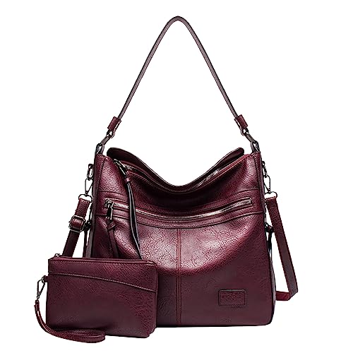 ZZHZGZ Damen Tote Bag Handtasche Außenhandelstaschen 2023 Damentaschen in Europa den Vereinigten Staaten Handheld-Umhängetasche Mode-Mutterpaket (Purple, One Size) von ZZHZGZ