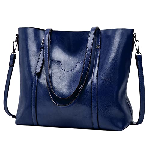 ZZHZGZ Damen Tote Bag Handtasche Handtaschen für Damen, große Designer-Damentasche, Geldbörse aus (Blue, One Size) von ZZHZGZ