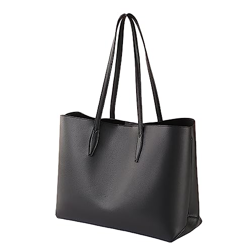 ZZHZGZ Damen Tote Bag Handtasche Tasche 2023 Außenhandel frauen Taschen Große Kapazität Damen Schulter Tasche Weibliche (Black, One Size) von ZZHZGZ