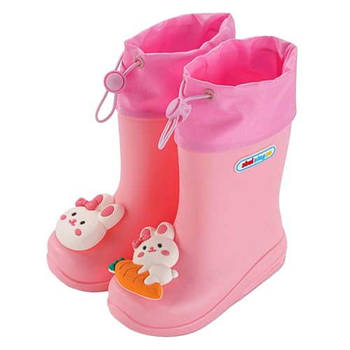 ZZHZGZ Gummistiefel MäDchen 31 Gummistiefel Kinder Wasserdichte Stiefel Regenschuhe für Kleinkinder Jungen Mädchen 1-8 Jahre Kinder Gummistiefel Jungen 21 von ZZHZGZ