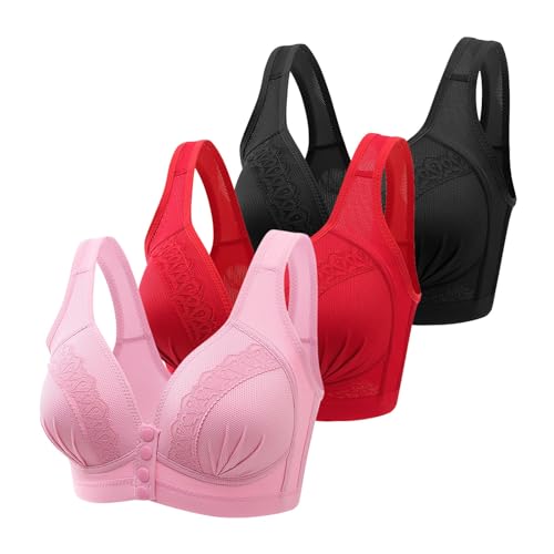 ZZHZGZ Hatme Haltungskorrektur BH BH Damen Ohne Buegel Wmbra BH Original Comfy Haltungskorrektur Rücken BH Damen Push Up BH Gegen Hängebrust Brüste Klassische BHS Bustier Damen BK1 XL von ZZHZGZ