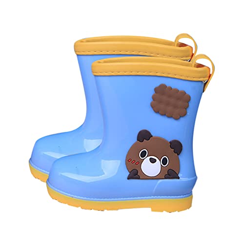 ZZHZGZ Regenstiefel Kinder 23 Gummistiefel Kinder Wasserdichte Stiefel Regenschuhe für Kleinkinder Jungen Mädchen 1-8 Jahre Kinder Gummistiefel Jungen 29 Mit Licht von ZZHZGZ