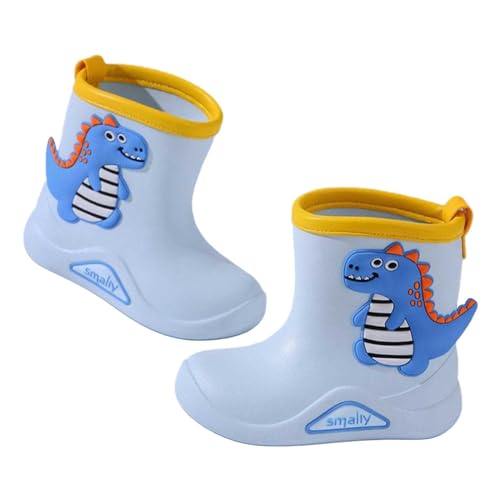 ZZHZGZ Regenstiefel Kinder 23 Gummistiefel Kinder Wasserdichte Stiefel Regenschuhe für Kleinkinder Jungen Mädchen 1-8 Jahre Kinder Gummistiefel MäDchen GefüTtert von ZZHZGZ