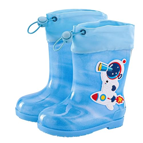 ZZHZGZ Regenstiefel Kinder 23 Gummistiefel Kinder Wasserdichte Stiefel Regenschuhe für Kleinkinder Jungen Mädchen 1-8 Jahre Kinder Gummistiefel MäDchen von ZZHZGZ