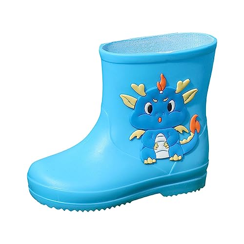 ZZHZGZ Regenstiefel Kinder Kurz Gummistiefel Kinder Wasserdichte Stiefel Regenschuhe für Kleinkinder Jungen Mädchen 1-8 Jahre Kinder Gummistiefel Jungen 37 von ZZHZGZ