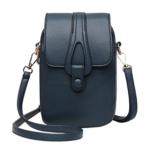 ZZHZGZ Umhängetaschen Damen Crossbody Bag Frauen-vertikale einzelne Schulter-Kurier-Beutel-Muster-Handy-Tasche weibliche Umhängetasche (Blue, One Size) von ZZHZGZ