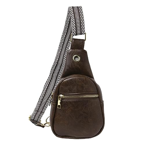 ZZHZGZ Umhängetaschen Damen Crossbody Bag Modische Brusttasche, weiches, Textur, Umhängetasche, große Kapazität, einfache Retro-Umhängetasche, Reisetasche (Khaki, One Size) von ZZHZGZ