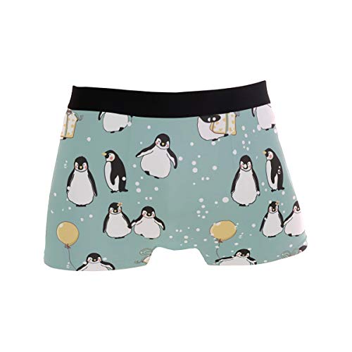 ZZKKO Herren Unterhose, modisch, Winter-Pinguin, atmungsaktiv, Mehrfarbig Gr. M, Mehrfarbig von ZZKKO