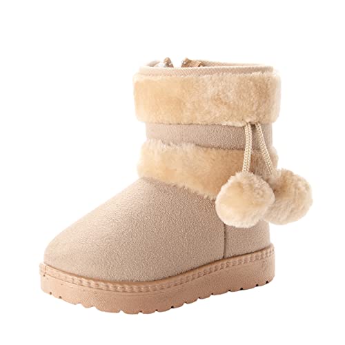 ZZRINIMD Kinder Stiefel Schuhe Winterstiefel Wärme Gefütterte Schneestiefel Mädchen Winterschuhe Boots Baby rutschfest Kleinkindschuhe Weichsohlen Baumwollschuhe Jungen Bequem Wanderschuhe 0-16 Jahre von ZZRINIMD