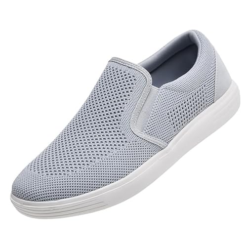 ZZS Herren Slip On Walking Schuhe Luftkissen Loafer Tennis Casual Mesh Arbeit Sneakers-45.5 EU von ZZS