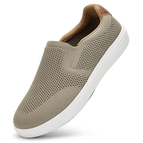 ZZS Herren Mesh Slip auf Walking Schuhe-Bequeme Arbeit Drving Tennis Loafer Sneaker von ZZS