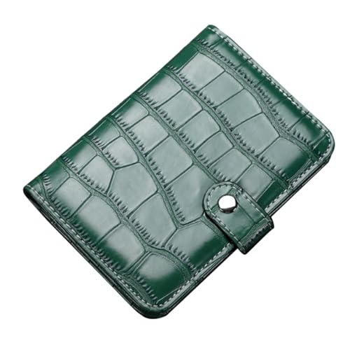 ZZTWER Passport Ticket Holder Multifunktionales Reisepassbuch Krokodilmuster Dokumentenaufbewahrungstasche Passport Wallet Reisepasshüllen(Dark Green) von ZZTWER