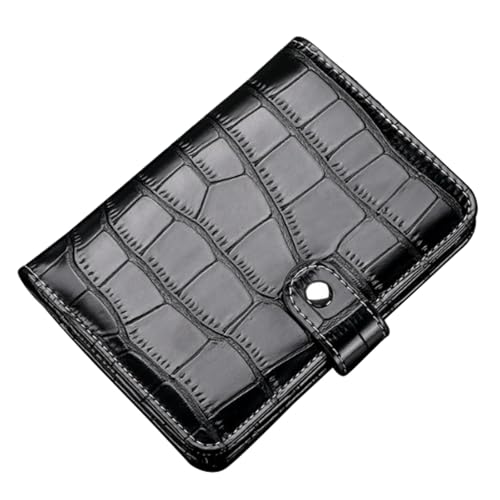 ZZTWER Passport Ticket Holder Multifunktionales Reisepassbuch Krokodilmuster Dokumentenaufbewahrungstasche Passport Wallet Reisepasshüllen(Svart) von ZZTWER