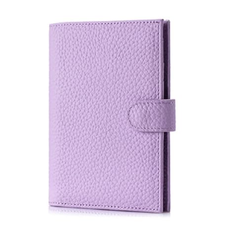 ZZTWER Ultradünne Reisepasstasche, Multifunktions-Geldbörse, Tickethalter, Reisepass-Dokumententasche, Aufbewahrungstasche for Frauen Reisepasshüllen(Light Purple) von ZZTWER